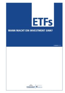 Deckblatt Broschüre ETF